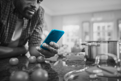 Man using phone
